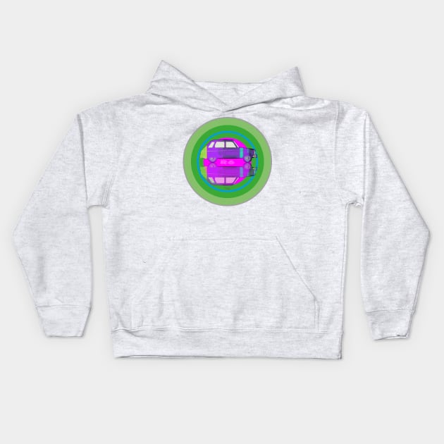 Renault 6 on target Kids Hoodie by AaaahEeeekStudio